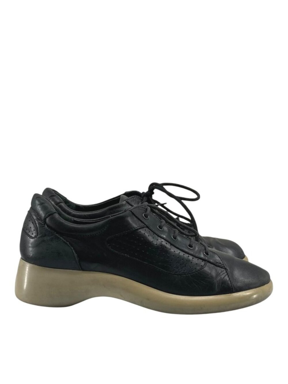 Espace by Robert Clergerie Studio Leather Sneakers 8 Ugly Euro Normcore Platform